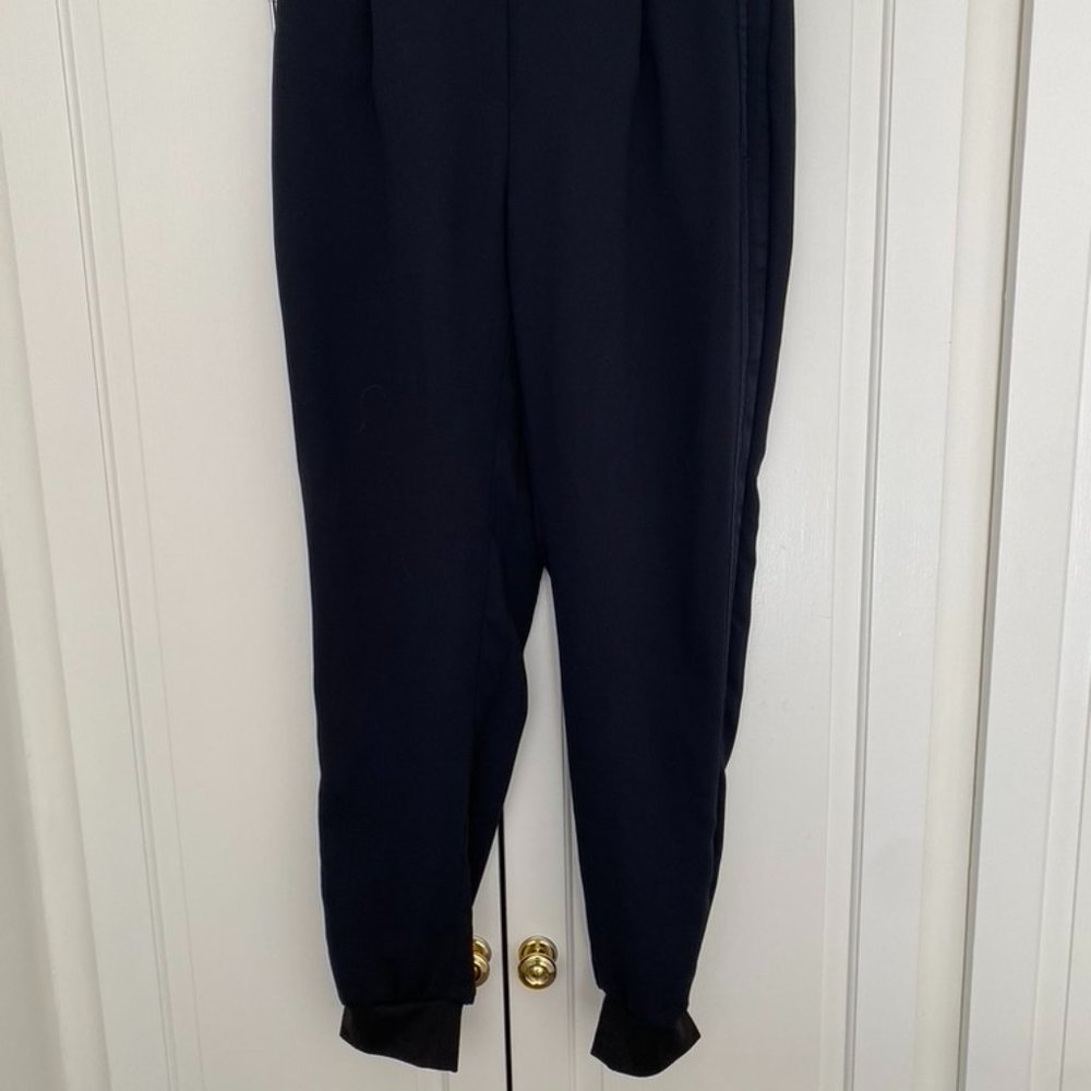 Tahari Track Style Black Work Pants